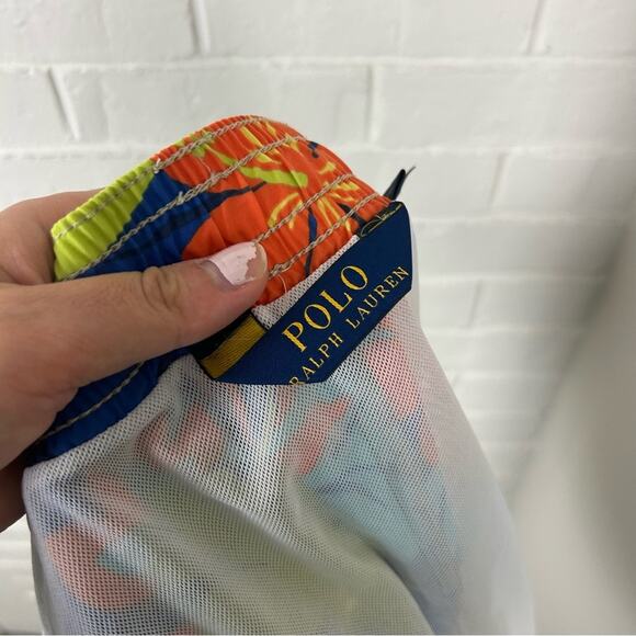 Polo Ralph Lauren Tropical Hawaiian Floral Print Men’s Swim Trunks Size S - Picture 3 of 8